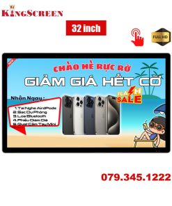 Màn hình quảng cáo treo tường cảm ứng 32 inch - KingScreen