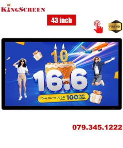 Màn hình quảng cáo treo tường cảm ứng 43 inch - KingScreen