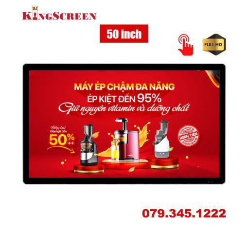 Màn hình quảng cáo treo tường cảm ứng 50 inch - KingScreen