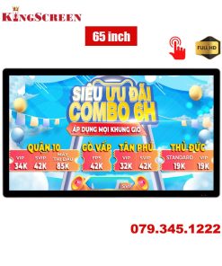 Màn hình quảng cáo treo tường cảm ứng 65 inch - KingScreen