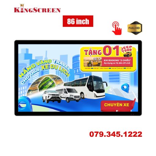 Màn hình quảng cáo treo tường cảm ứng 86 inch - KingScreen