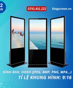 màn hình quảng cáo chân đứng cảm ứng 32 inch