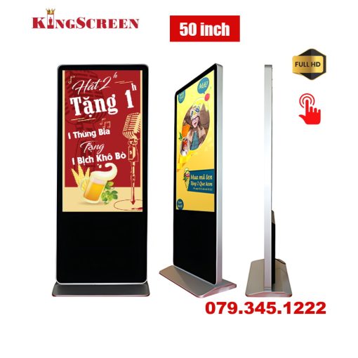 màn hình quảng cáo chân đứng cảm ứng 50 inch - KingScreen