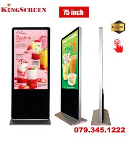 màn hình quảng cáo chân đứng cảm ứng 75 inch - KingScreen