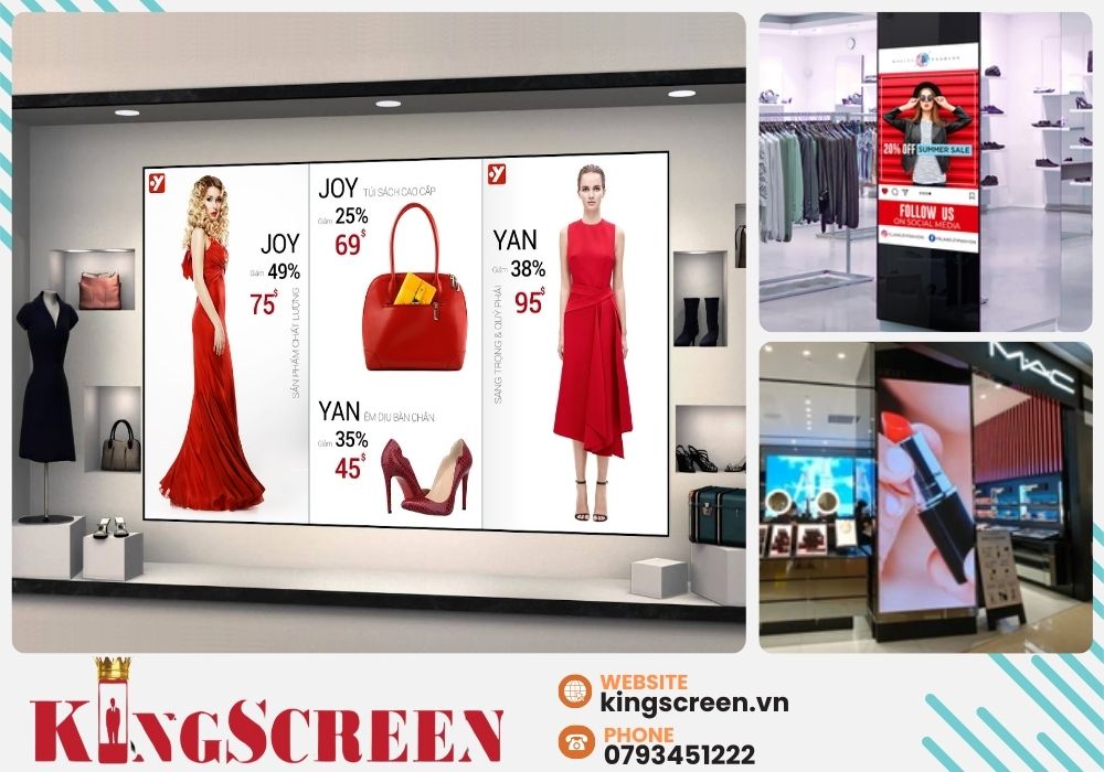 Màn hình quảng cáo đóng vai trò quan trọng trong việc giới thiệu sản phẩm, tạo dựng thương hiệu và thu hút sự chú ý của người tiêu dùng.