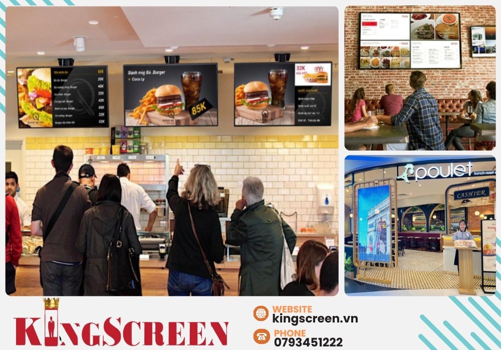 Màn hình quảng cáo không chỉ giúp nhà hàng - khách sạn nâng cao hiệu quả tiếp thị mà còn tối ưu trải nghiệm khách hàng.