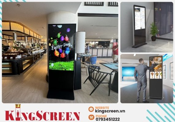 Màn hình quảng cáo chân đứng là một trong những giải pháp hiển thị hiện đại, giúp doanh nghiệp thu hút sự chú ý của khách hàng một cách hiệu quả.