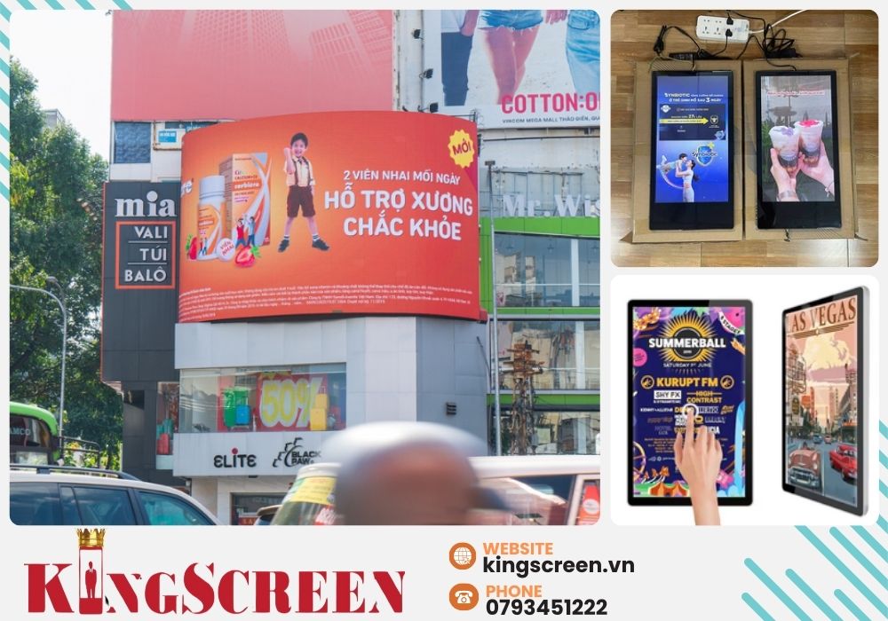 Kingscreen cam kết cung cấp các dịch vụ bảo trì và hỗ trợ kỹ thuật cho màn hình quảng cáo, giúp doanh nghiệp của bạn duy trì hoạt động liên tục và hiệu quả.