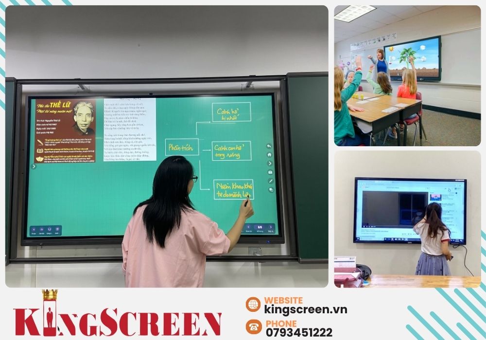 Nếu bạn đang tìm kiếm giải pháp màn hình cảm ứng cho trường học, thư viện hay trung tâm đào tạo, hãy liên hệ ngay với Kingscreen.