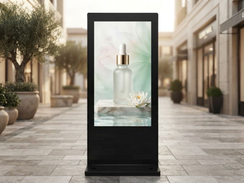 Giới thiệu màn hình quảng cáo chân đứng ngoài trời 65 inch