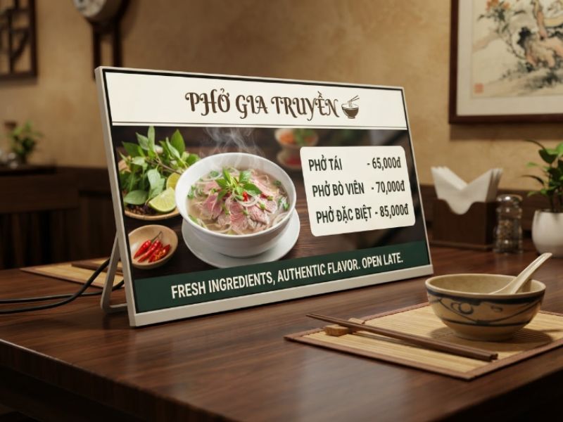 Giới thiệu màn hình quảng cáo để bàn 27 inch
