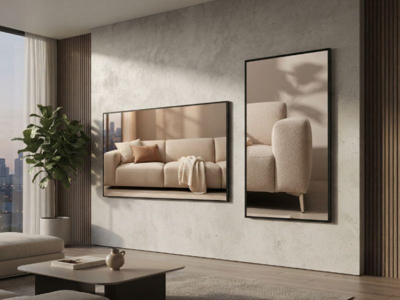 Tìm hiểu màn hình quảng cáo treo tường siêu mỏng 75 inch