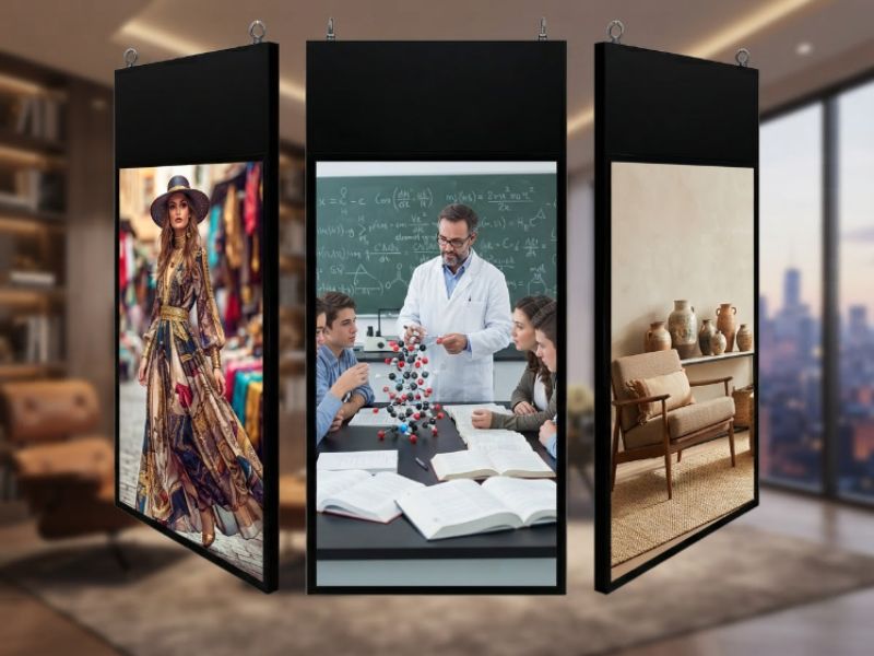 Khung hình 55 inch tạo hiệu ứng thị giác mạnh mẽ