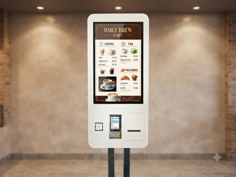 Gợi ý lắp đặt kiosk bán hàng tự động 27 inch