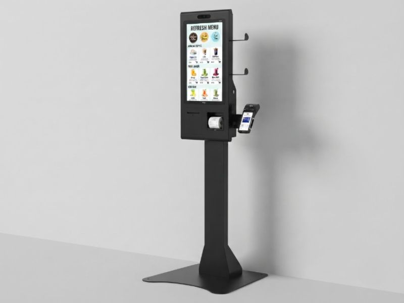 Ứng dụng thực tế kiosk bán hàng tự động 24 inch