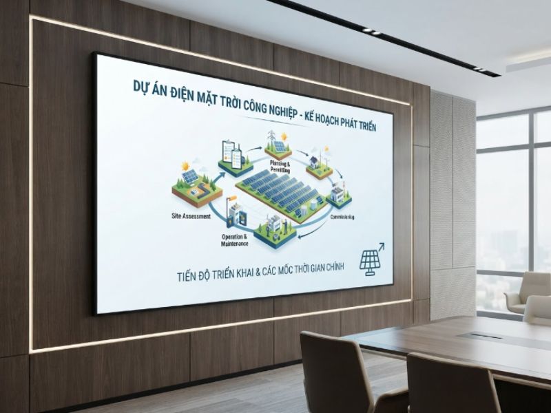 Vị trí lắp đặt màn hình led p2 trong nhà