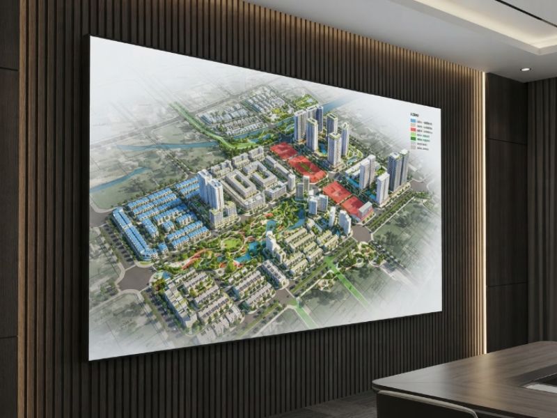 Vị trí lắp đặt màn hình led p3 trong nhà