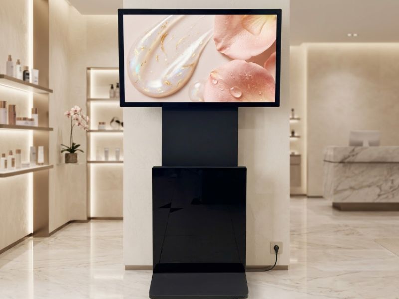 Vị trí lắp đặt màn hình quảng cáo chân đứng 55 inch xoay 90 độ