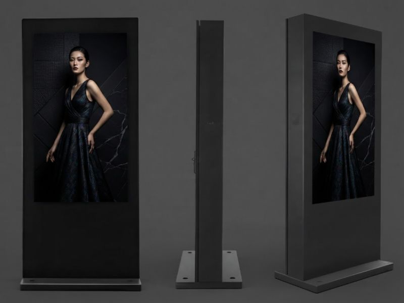Vị trí lắp đặt màn hình quảng cáo chân đứng ngoài trời 55 inch