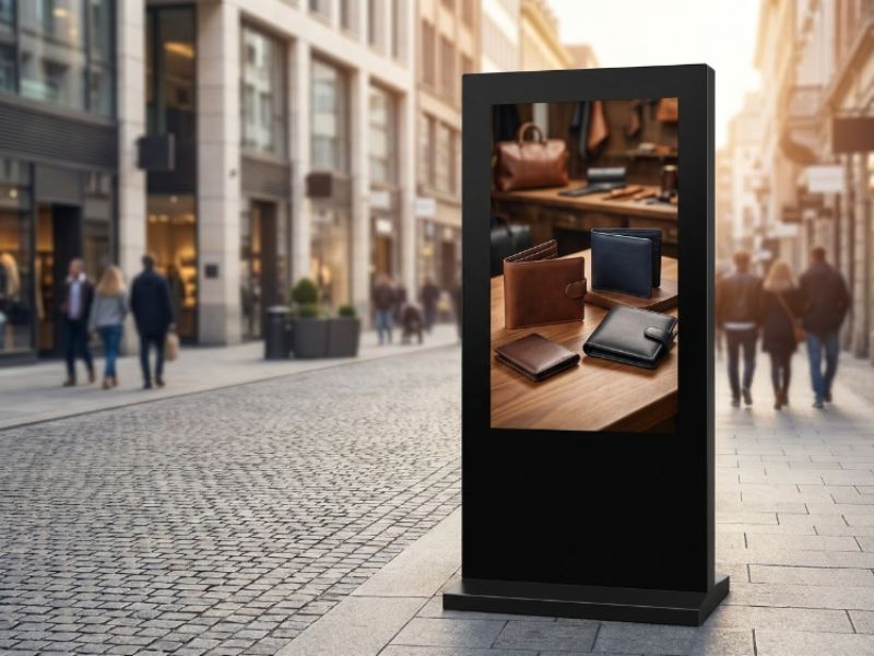 Vị trí lắp đặt màn hình quảng cáo chân đứng ngoài trời 86 inch