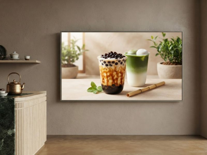Vị trí lắp đặt màn hình quảng cáo treo tường 55 inch viền mỏng 10mm
