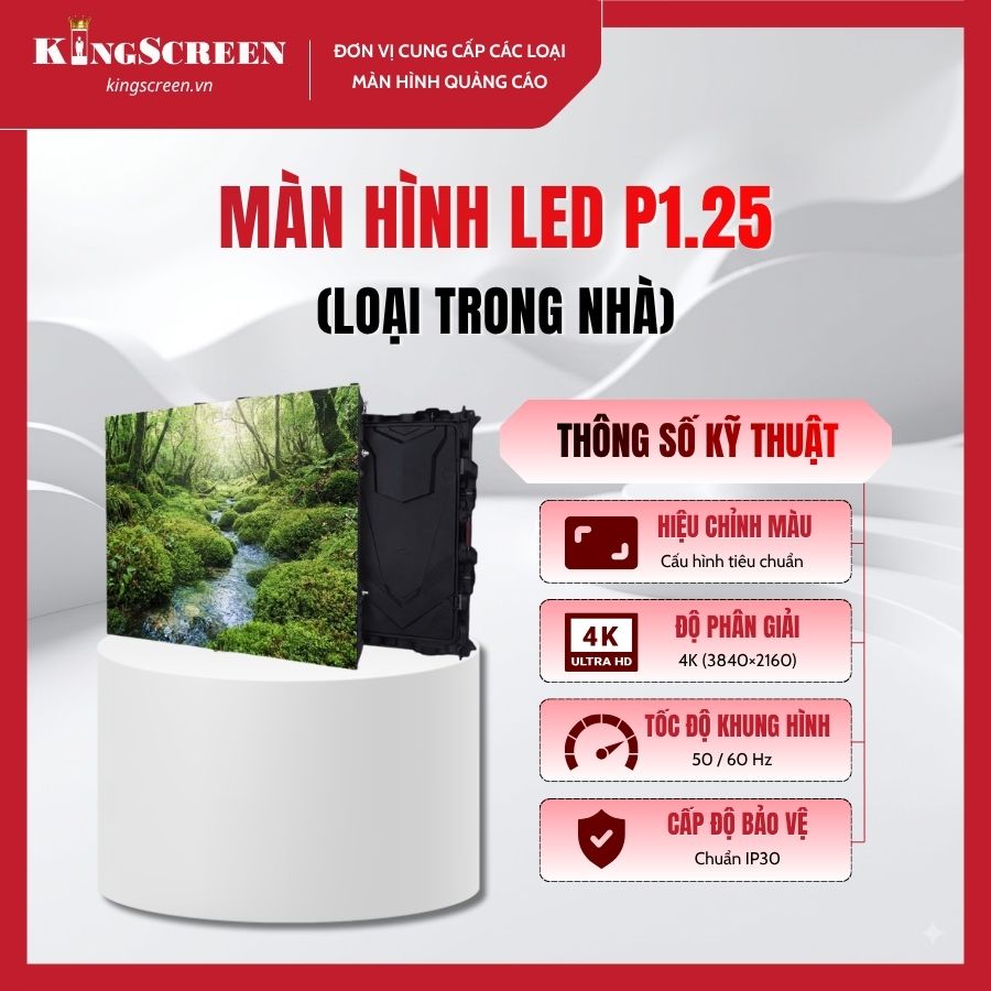 Màn hình LED P1.25 trong nhà