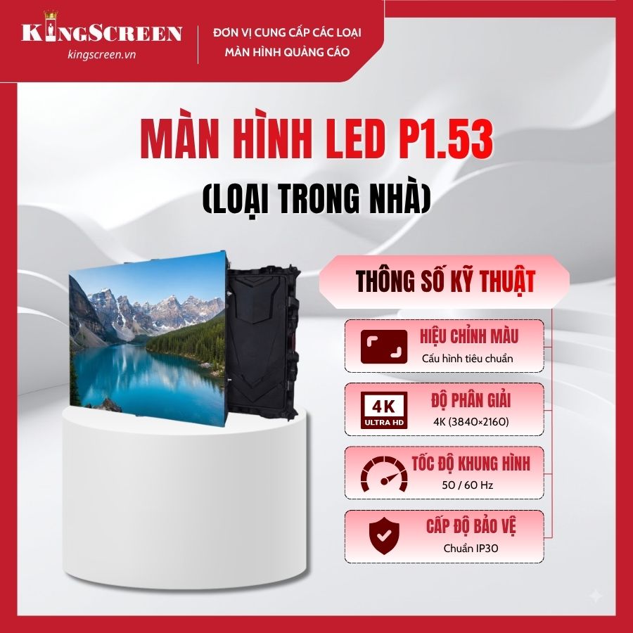 Màn hình LED P1.53 trong nhà