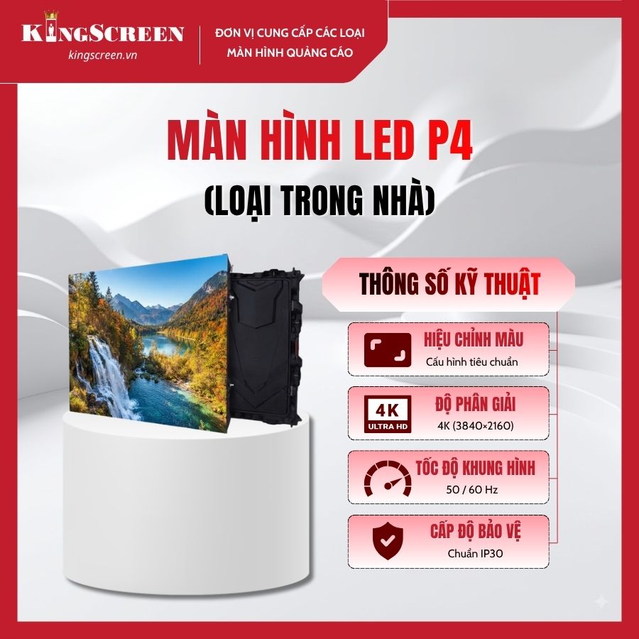 Màn hình LED P4 trong nhà