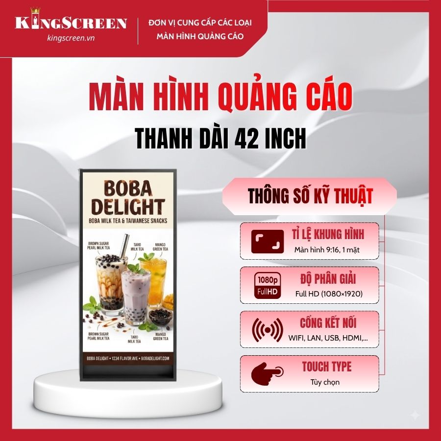 Màn hình quảng cáo thanh dài 42 inch