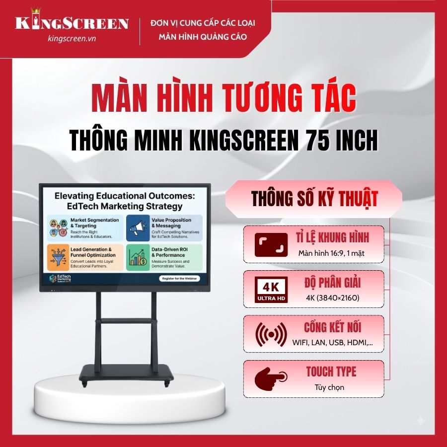 Màn hình tương tác thông minh KingScreen 75 inch