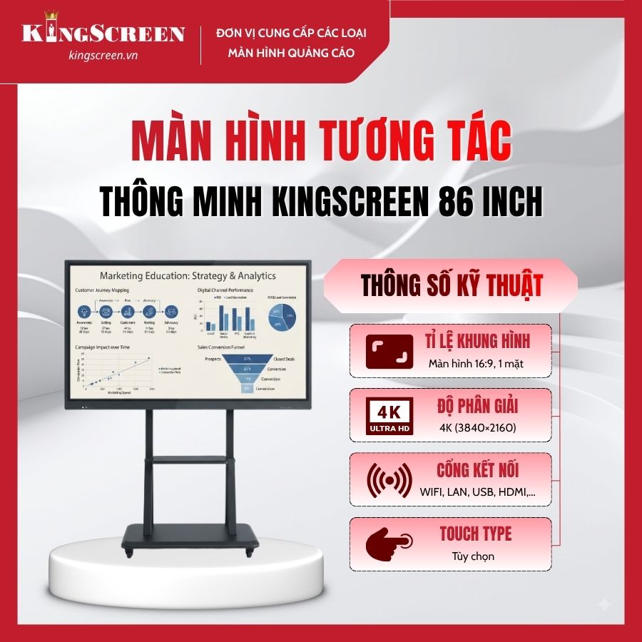 Màn hình tương tác thông minh KingScreen 86 inch